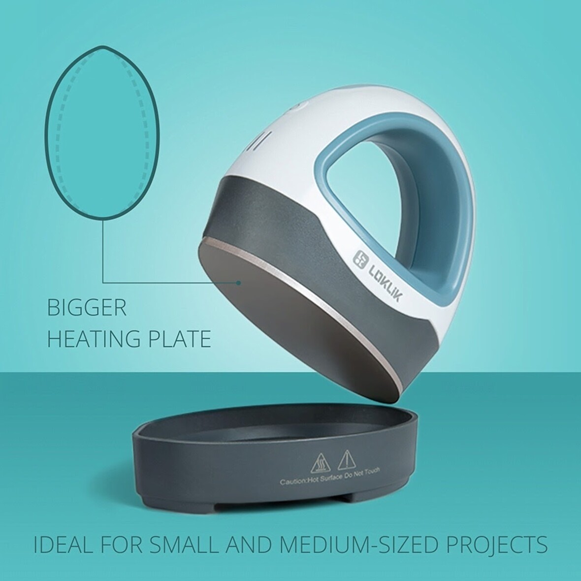 LOKLIK Mini Heat Press - Denim Blue