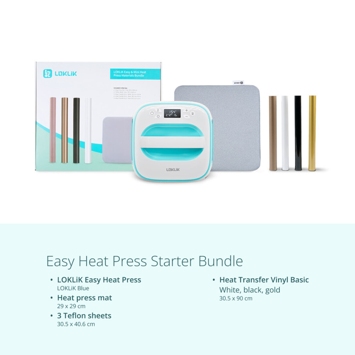 LOKLIK Easy Heat Press - LOKLiK Blue