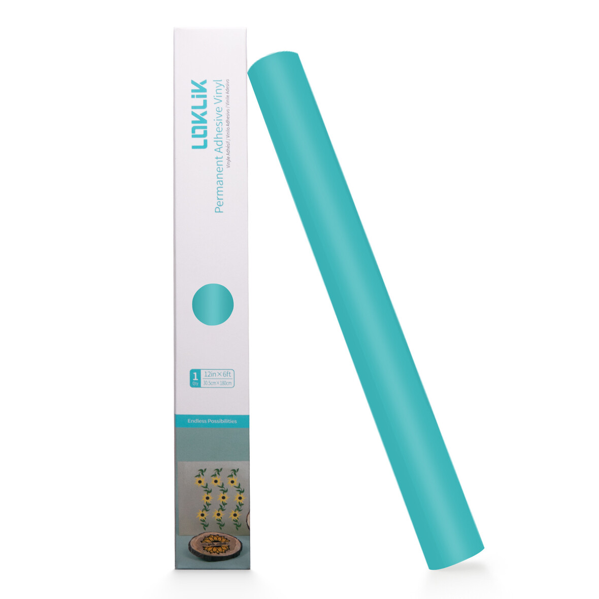 LOKLIK Permanent Adhesive Vinyl Matte - Tiffany Blue - 30.5 x 180 cm