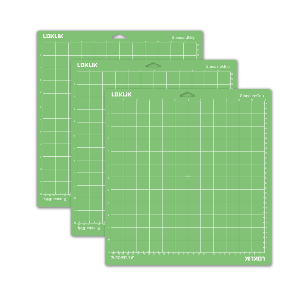 LOKLIK Cutting Mat 3 Pack - Green Standard Grip