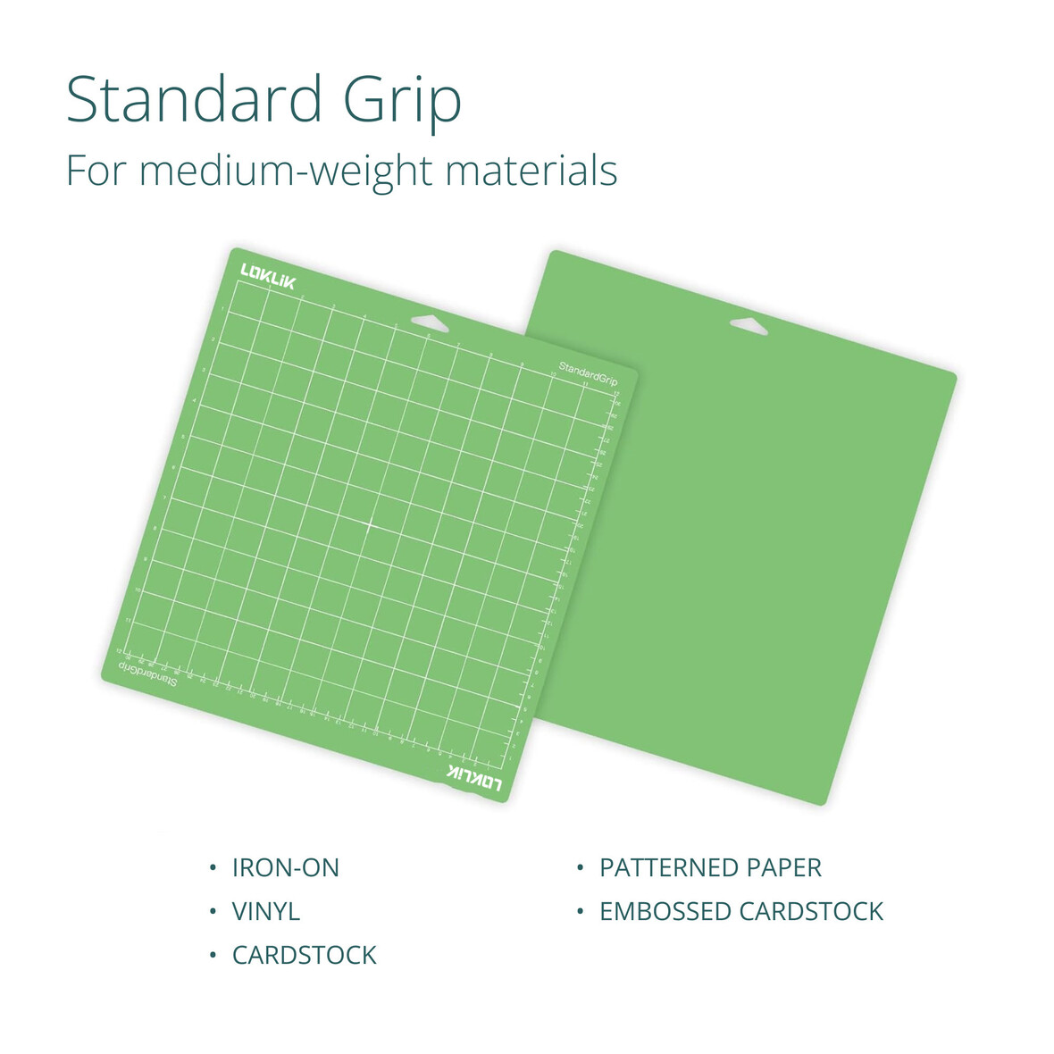 LOKLIK Cutting Mat 3 Pack - Green Standard Grip