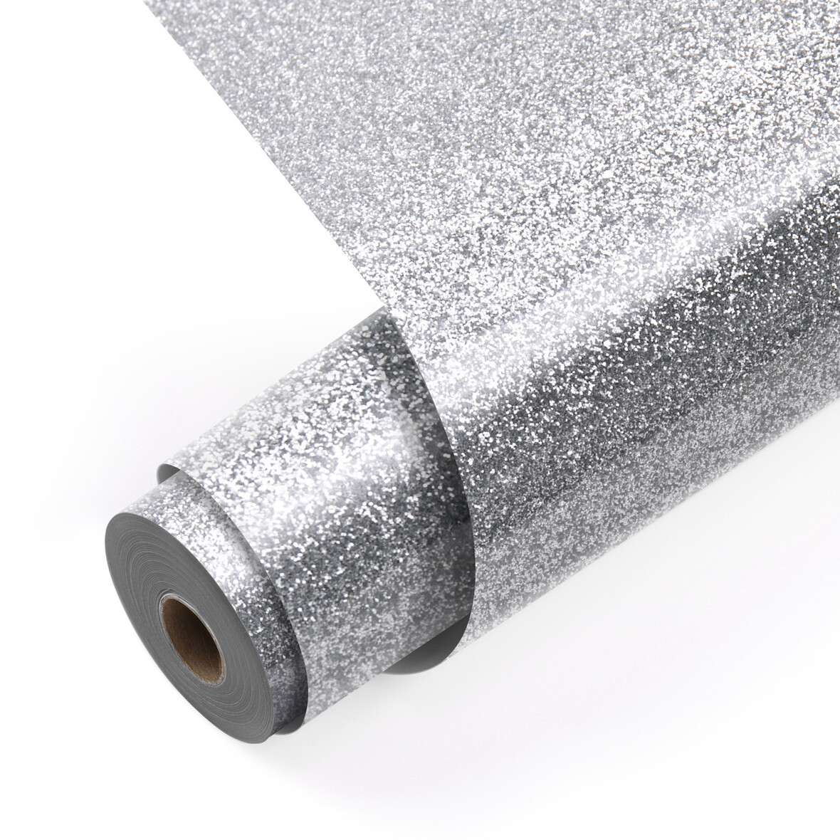 LOKLIK Heat Transfer Vinyl Glitter - Silver - 30.5 x 90 cm