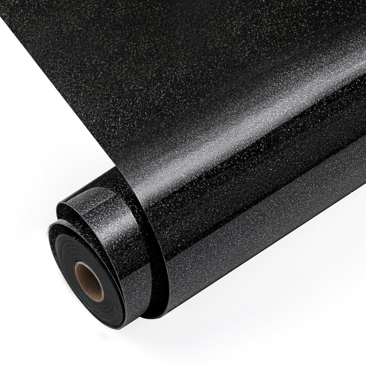 LOKLIK Heat Transfer Vinyl Glitter - Black - 30.5 x 90 cm