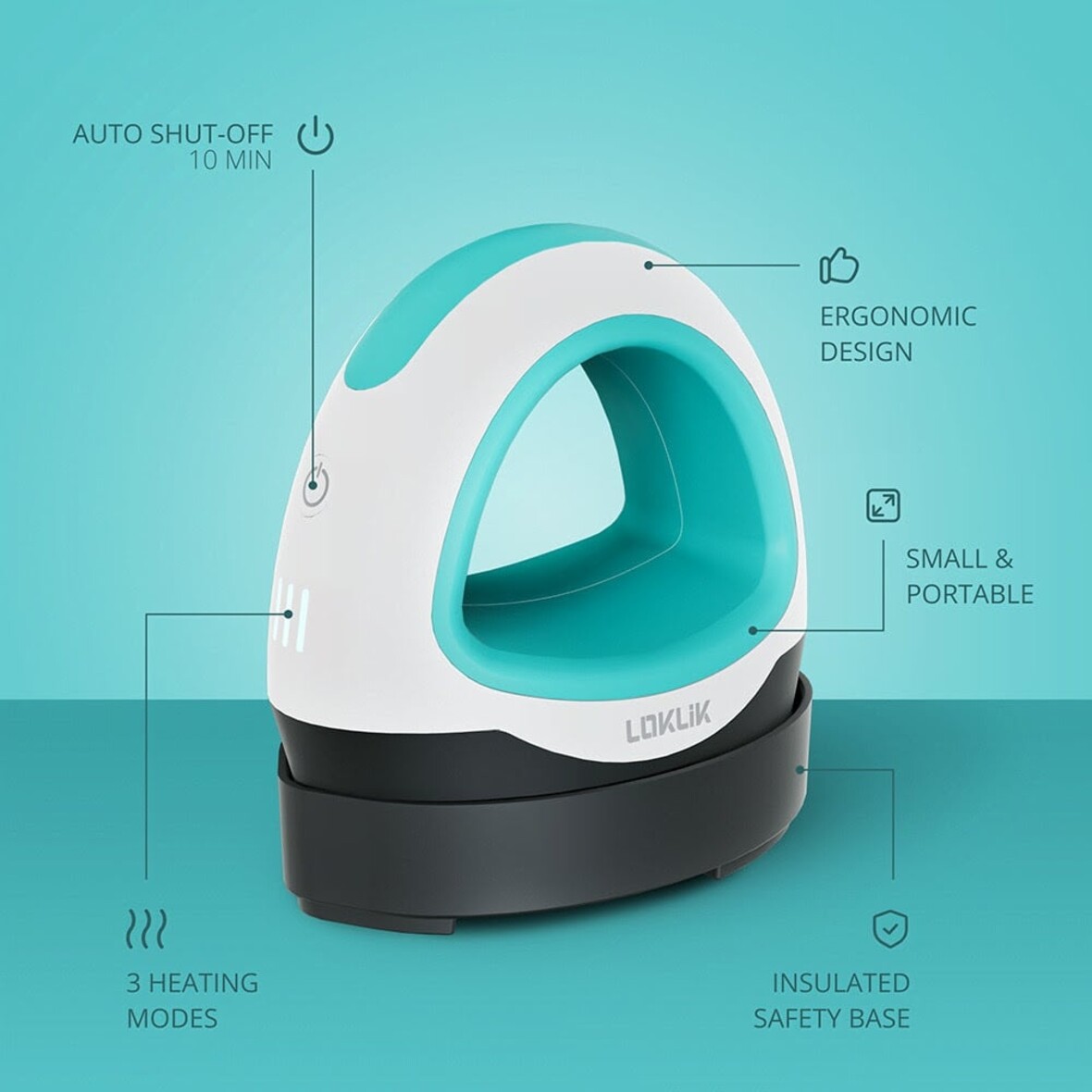 LOKLIK 1 Mini Heat Press - LOKLiK Blue