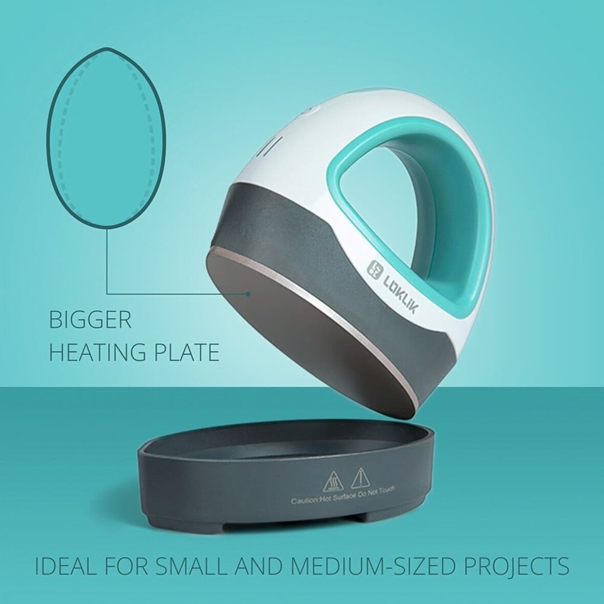 LOKLIK 1 Mini Heat Press - LOKLiK Blue