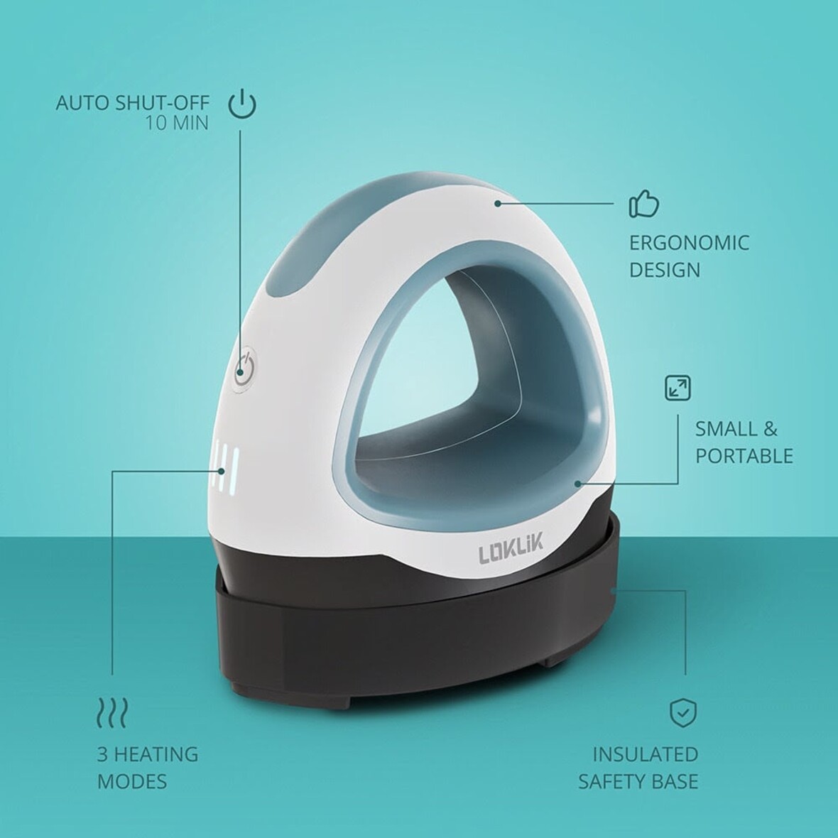 LOKLIK Mini Heat Press - Denim Blue