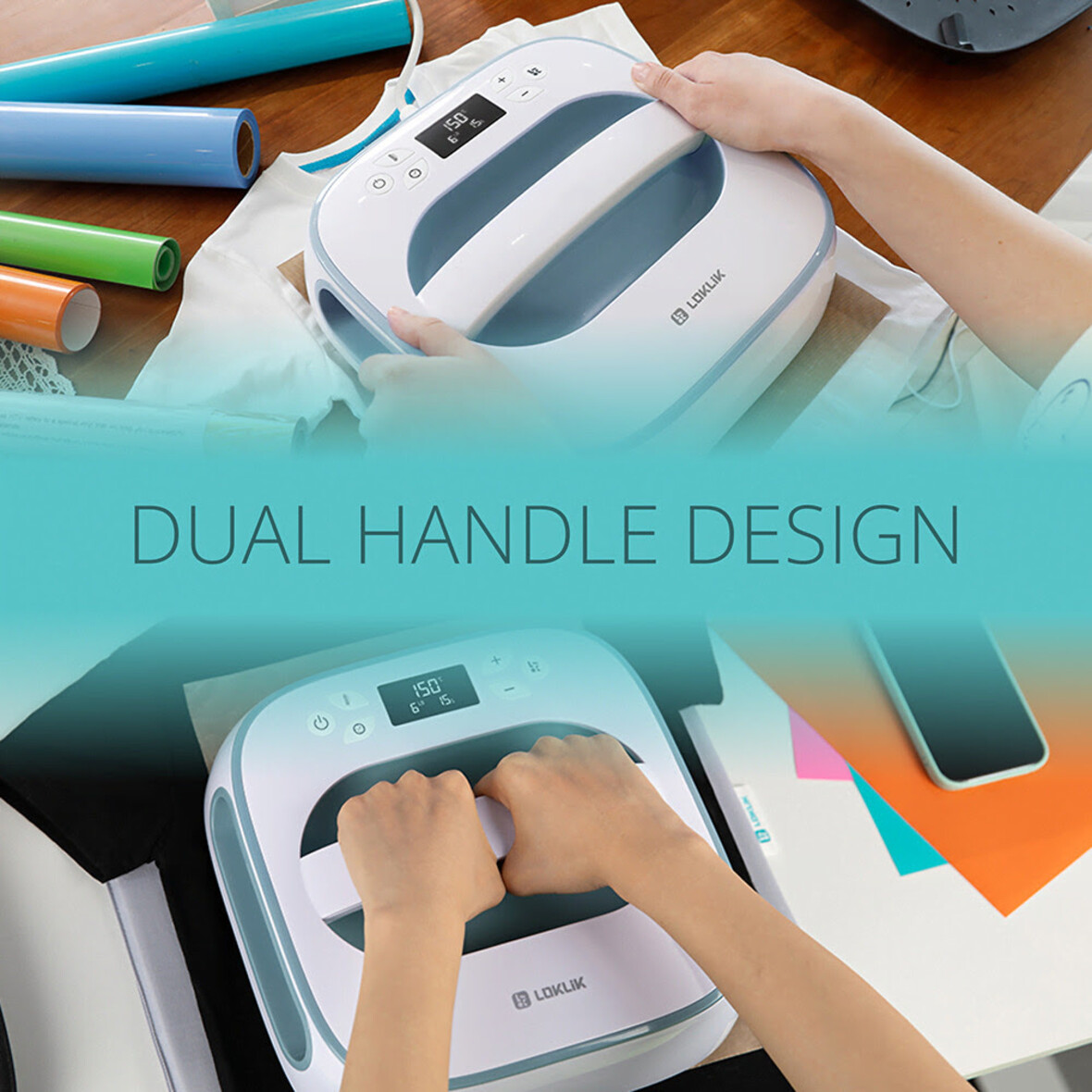 LOKLIK Easy Heat Press - LOKLiK Blue