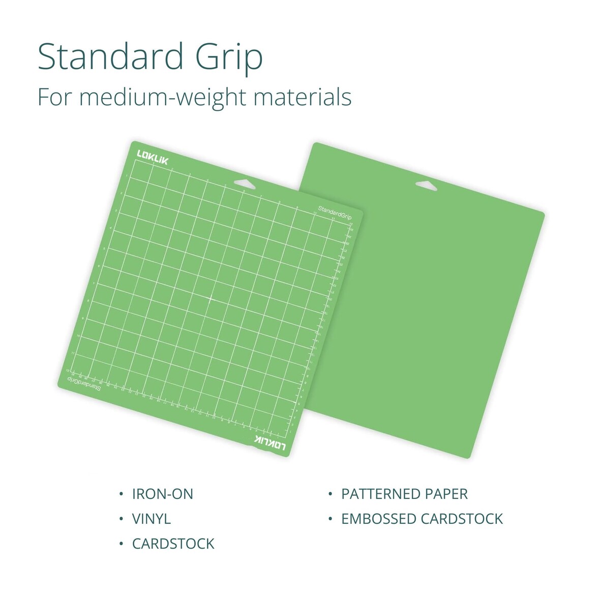 LOKLIK Cutting Mat 3 Pack - Green Standard Grip