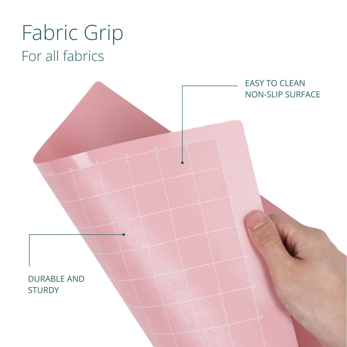 LOKLIK Cutting Mat 3 Pack - Pink Fabric Grip