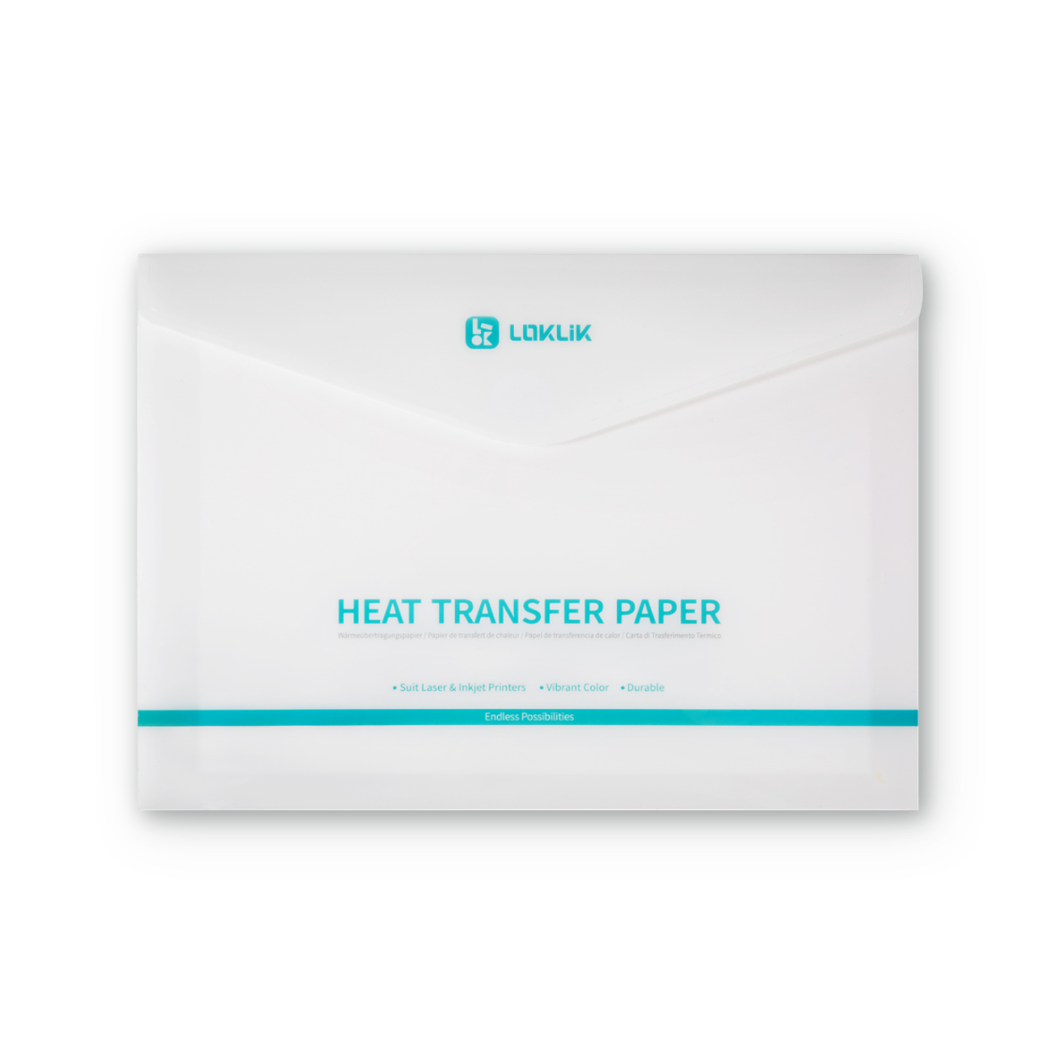 LOKLIK Heat Transfer Paper Sheet - Light - 8 Pack