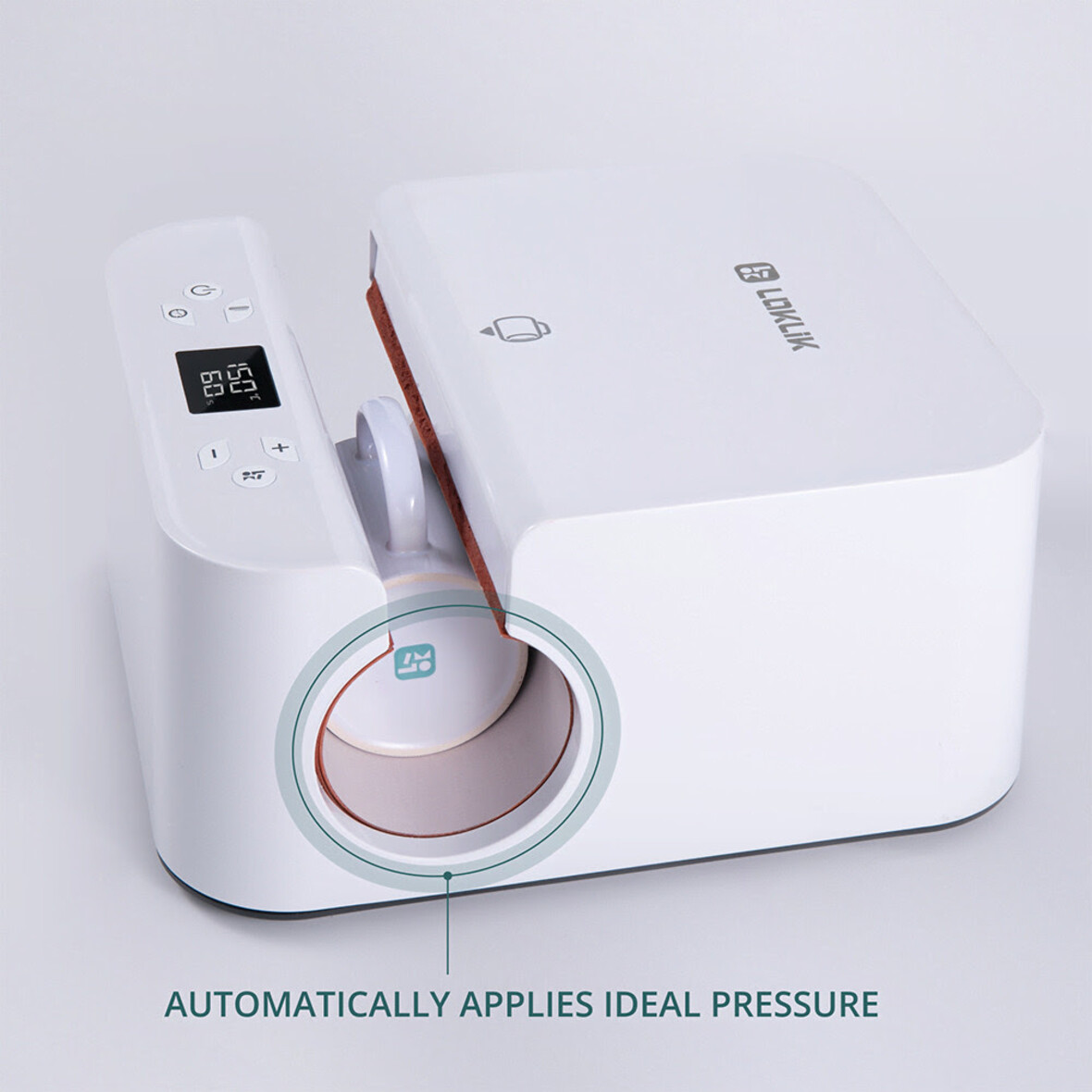 LOKLIK Auto Tumbler Heat Press - LOKLiK White