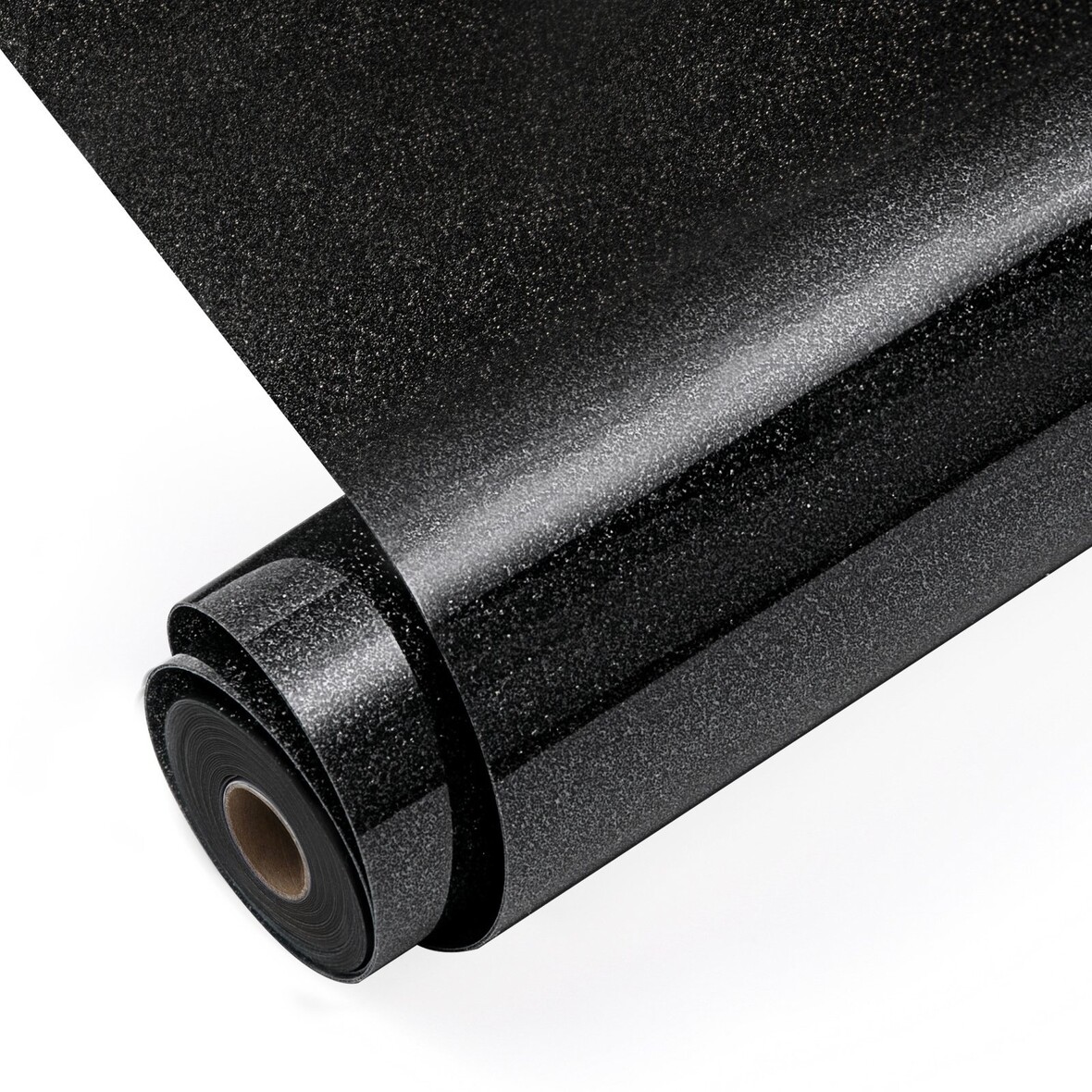 LOKLIK Heat Transfer Vinyl Glitter - Black - 30.5 x 90 cm