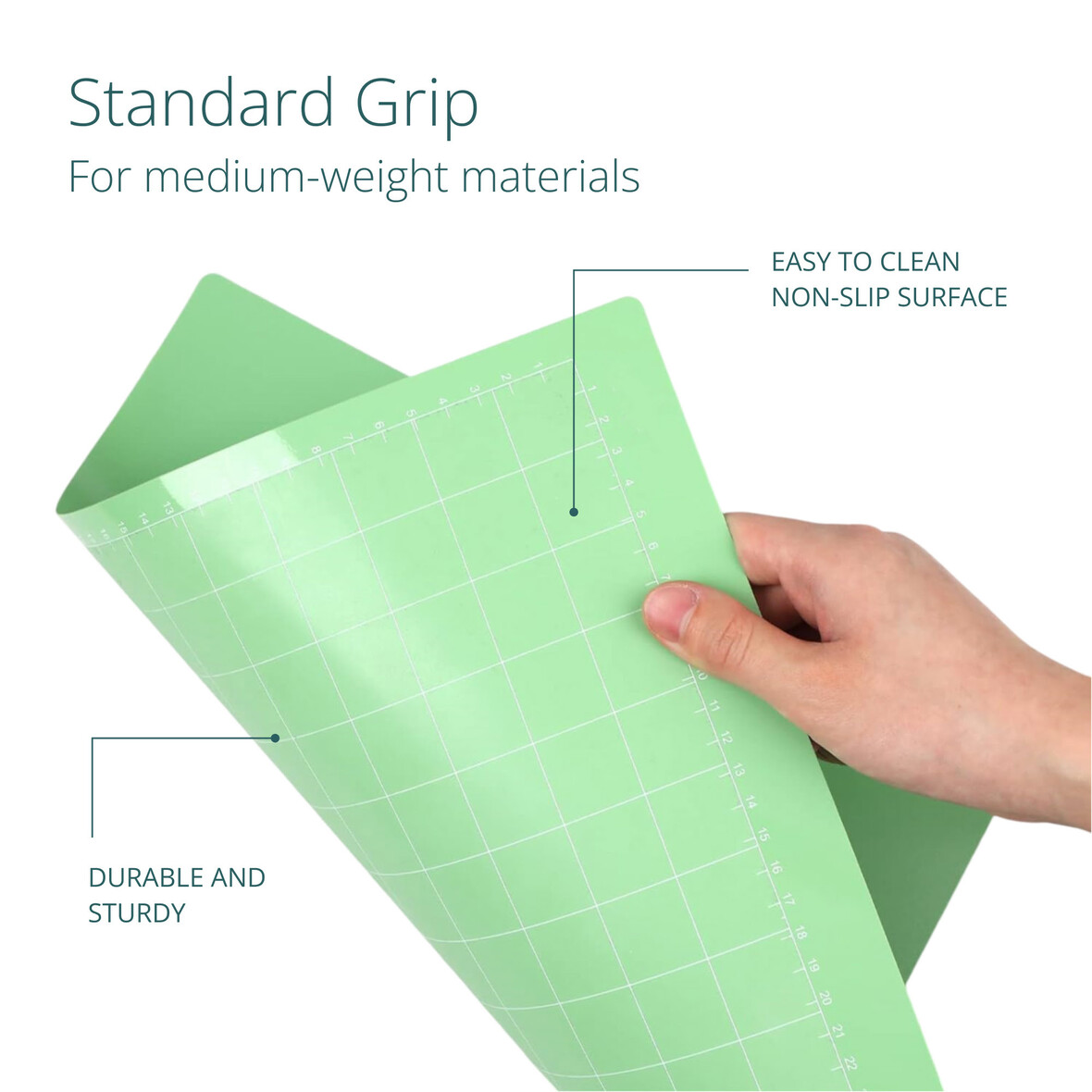 LOKLIK Cutting Mat 3 Pack - Green Standard Grip 30.5 x 61cm