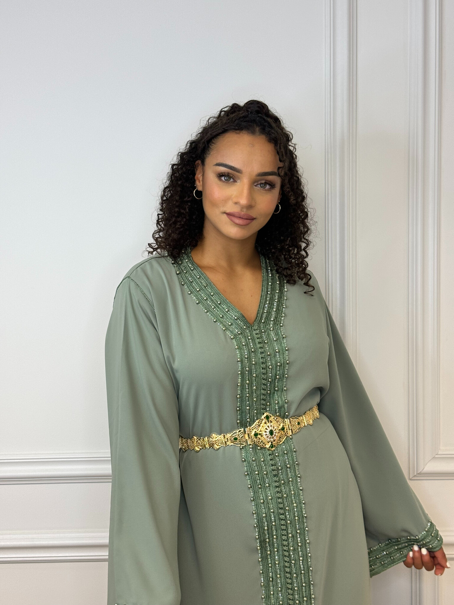 kaftan Kaftan Adra Licht Groen