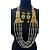 Sieraden Necklace Huda Blue / Transparant