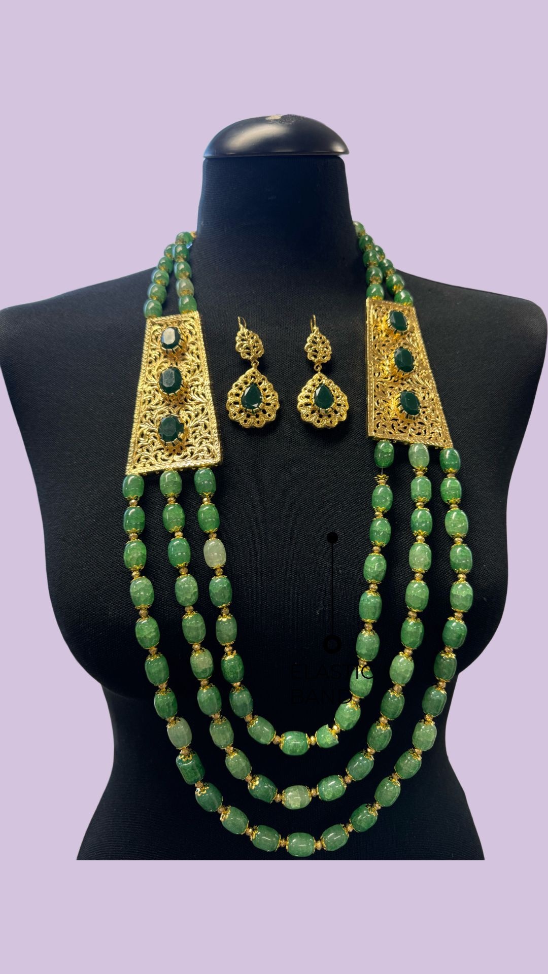 Sieraden Necklace Sherine Emerald Green