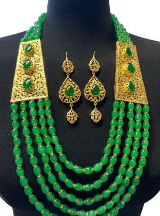 Necklace Sherine moss green