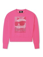 Karl Lagerfeld Sweater met strass borduurwerk