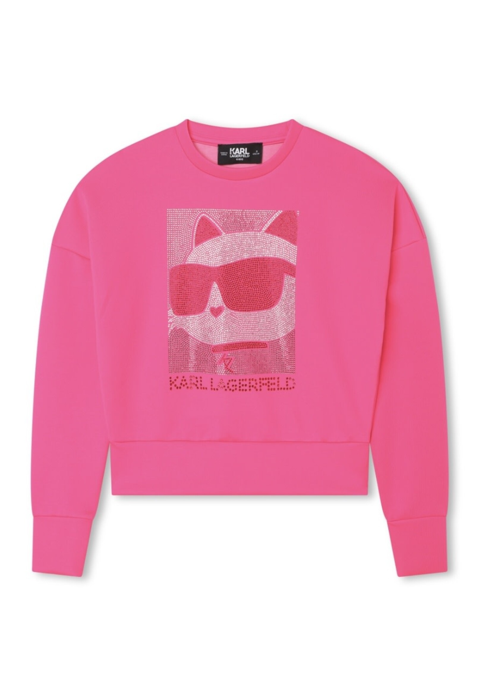 Karl Lagerfeld Sweater met strass borduurwerk