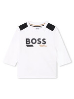 Boss T-shirt met inzetstukken