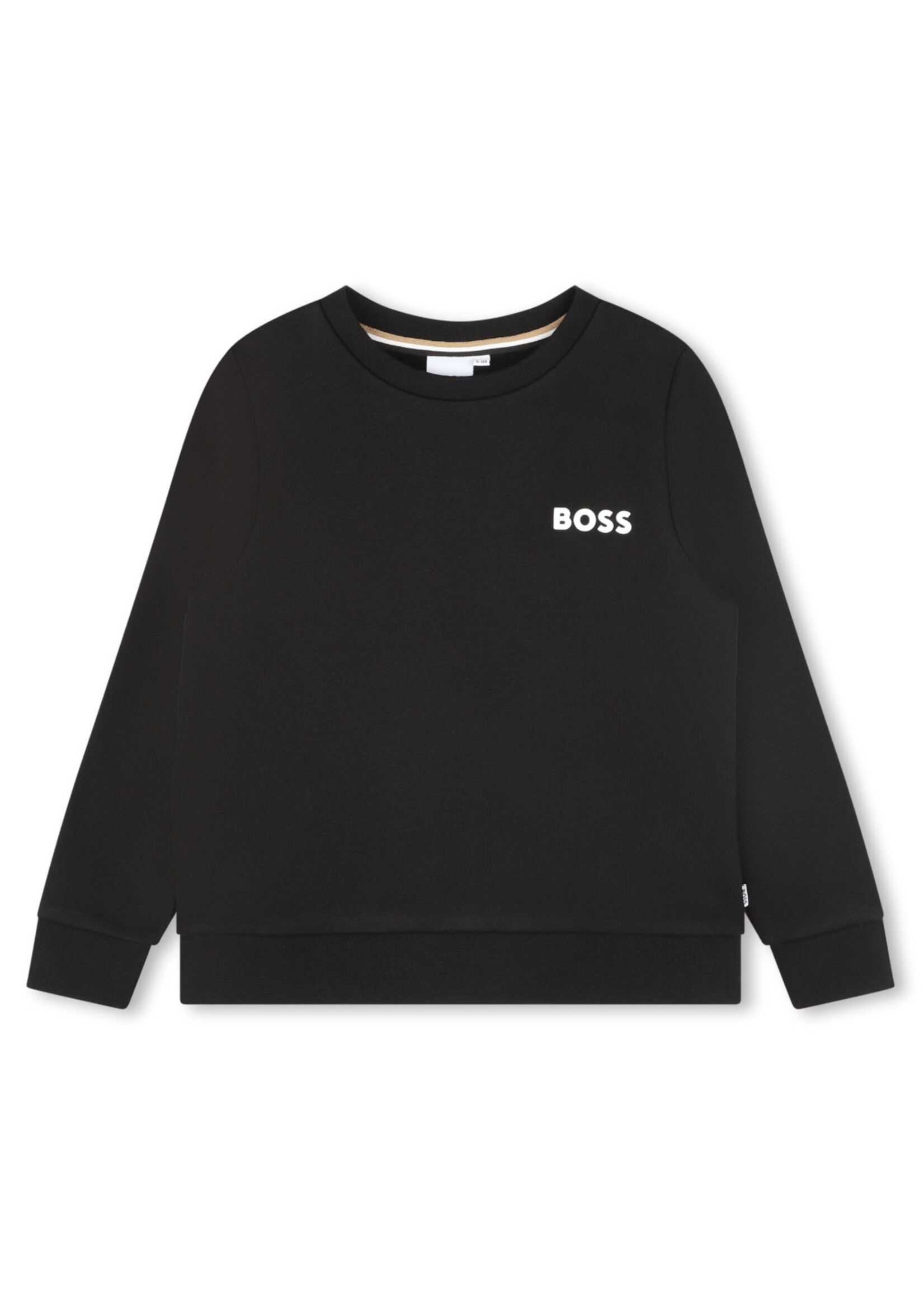 Boss Fleece sweater jongen zwart