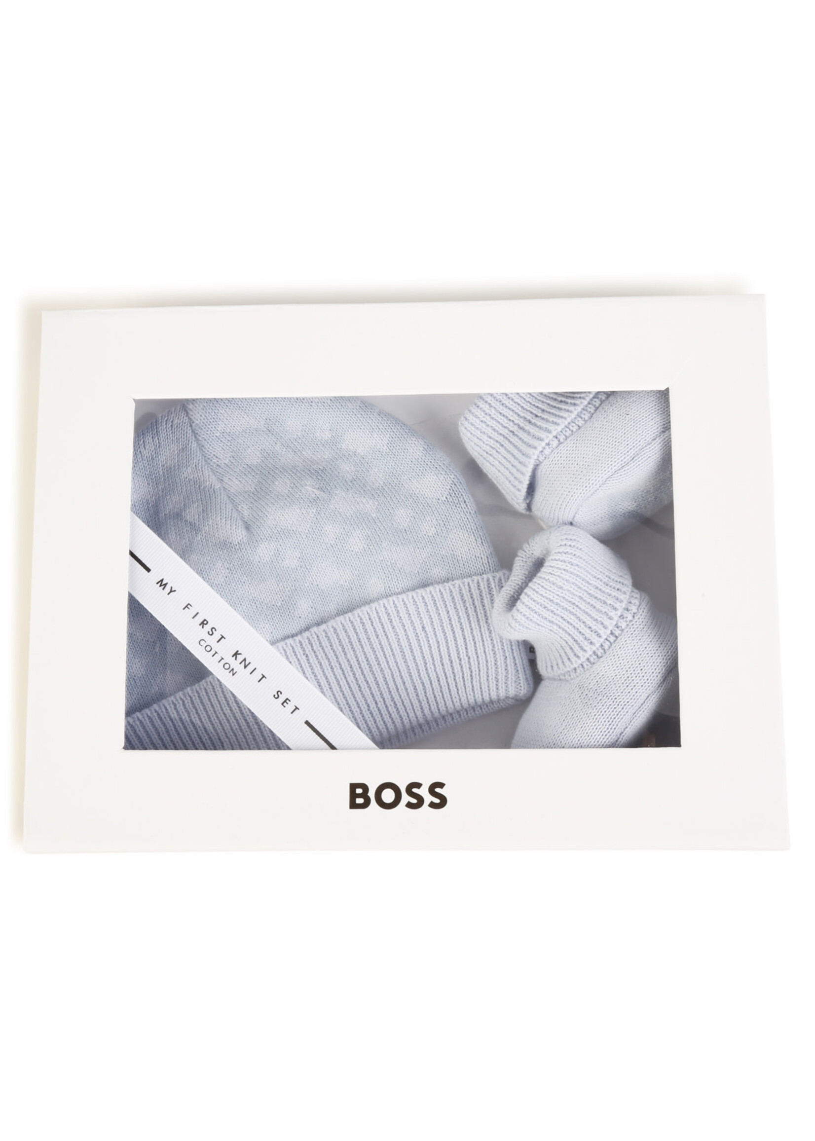 Boss Muts en slofjes set baby blauw