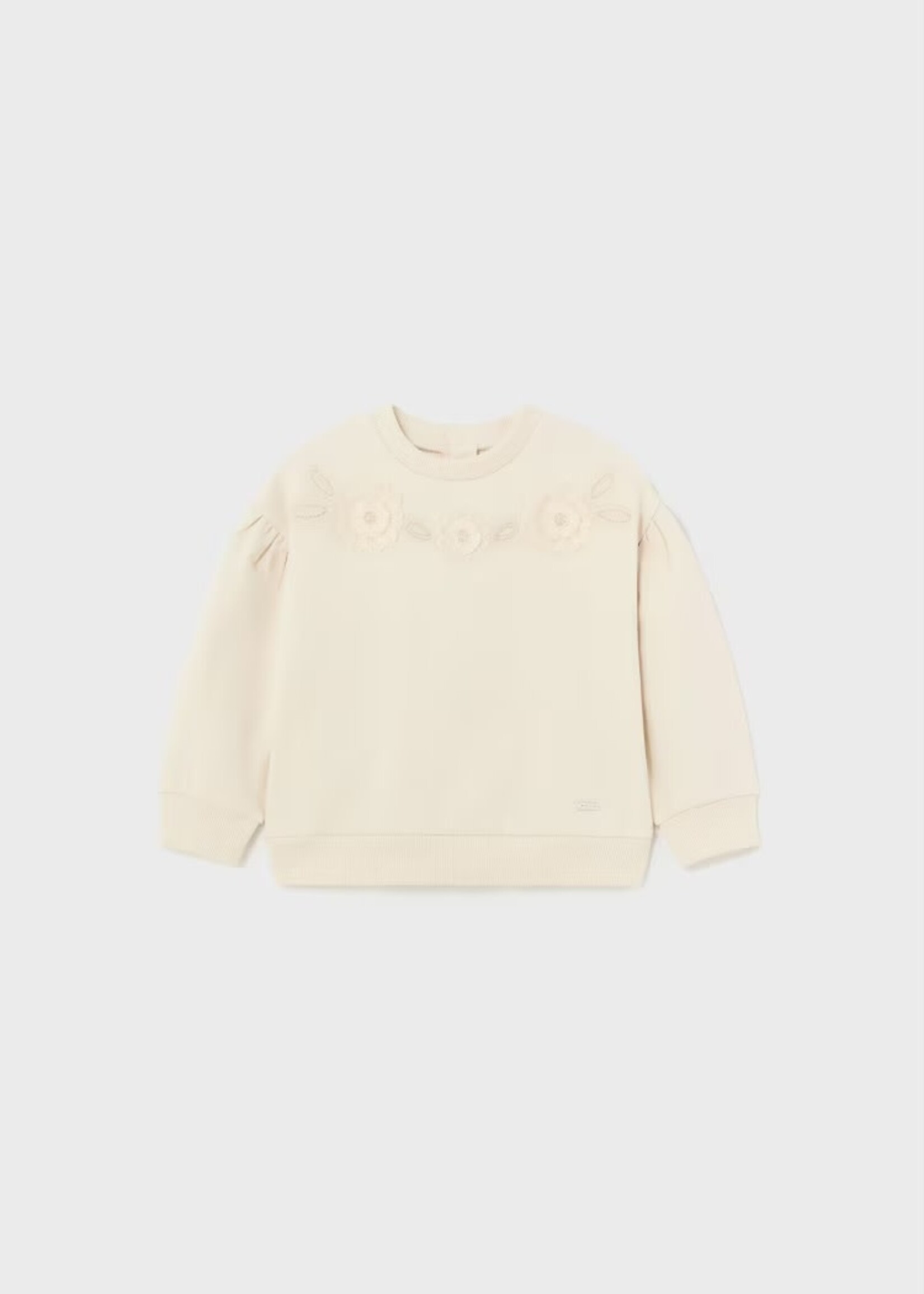 Mayoral Baby bloemen sweatshirt van bio katoen