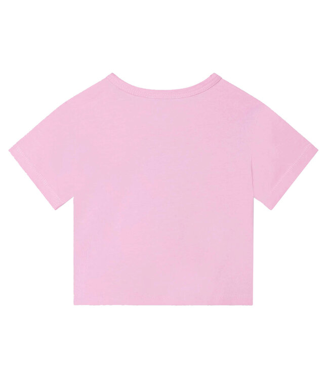 T-Shirt met tijgerprint roze