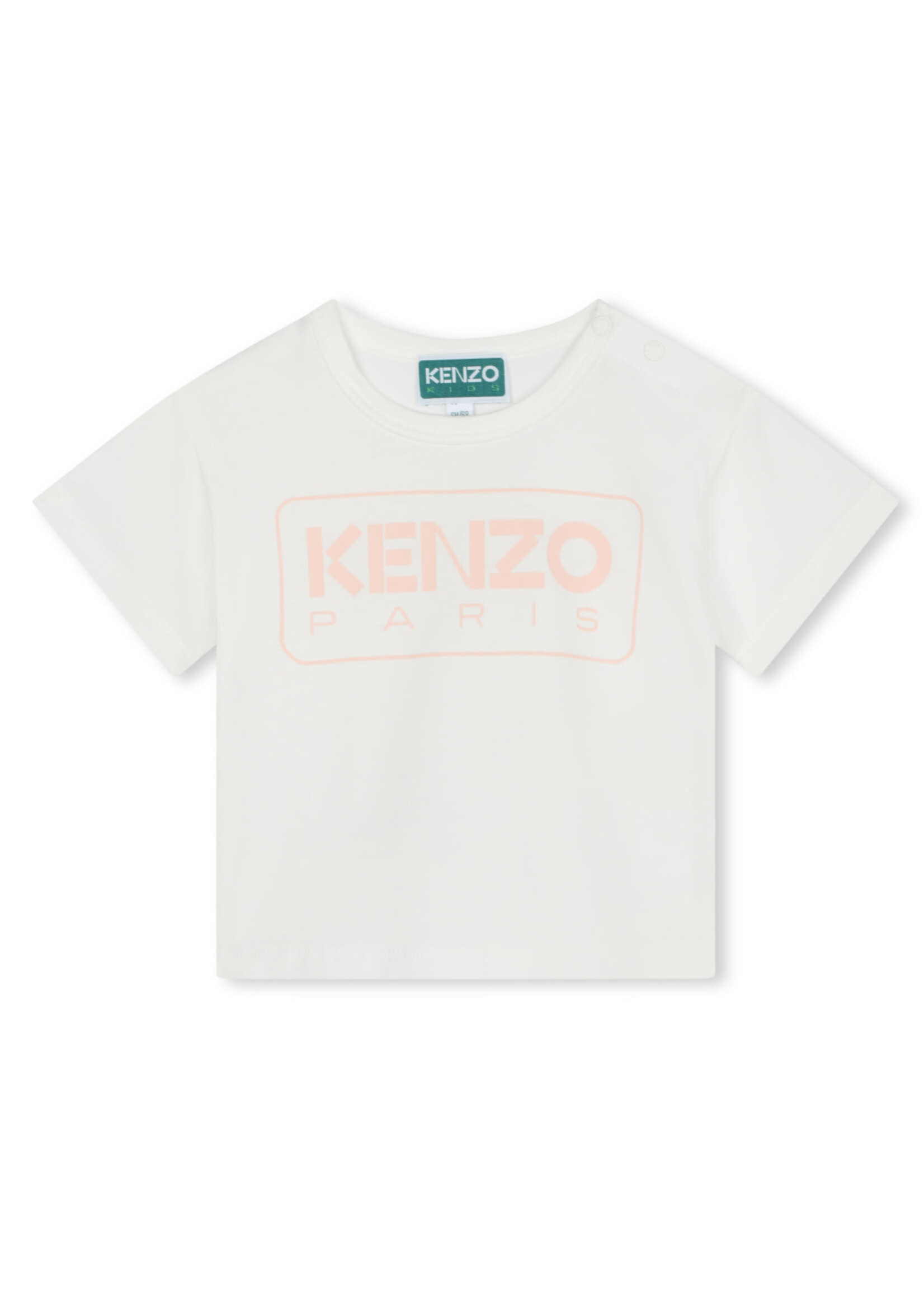 KENZO KIDS T-shirt met logoprint baby wit