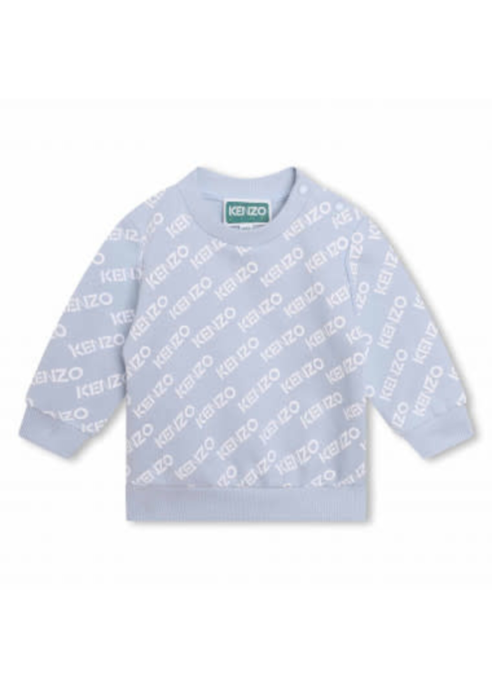 KENZO KIDS sweatshirt met katoen baby blauw