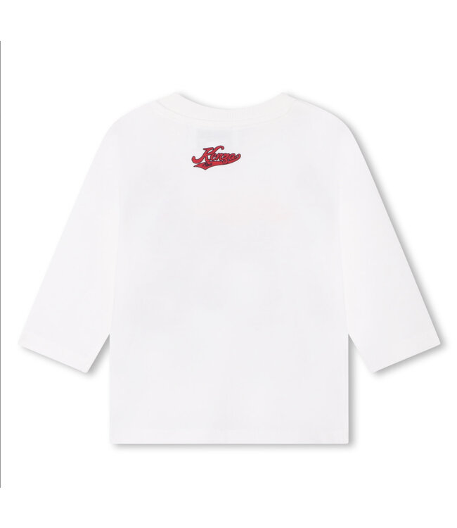 T-shirt met print baby wit