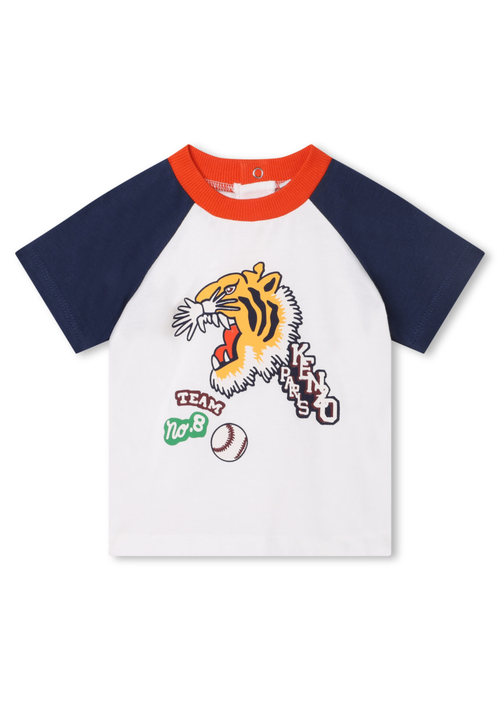 KENZO KIDS T-shirt met print baby wit