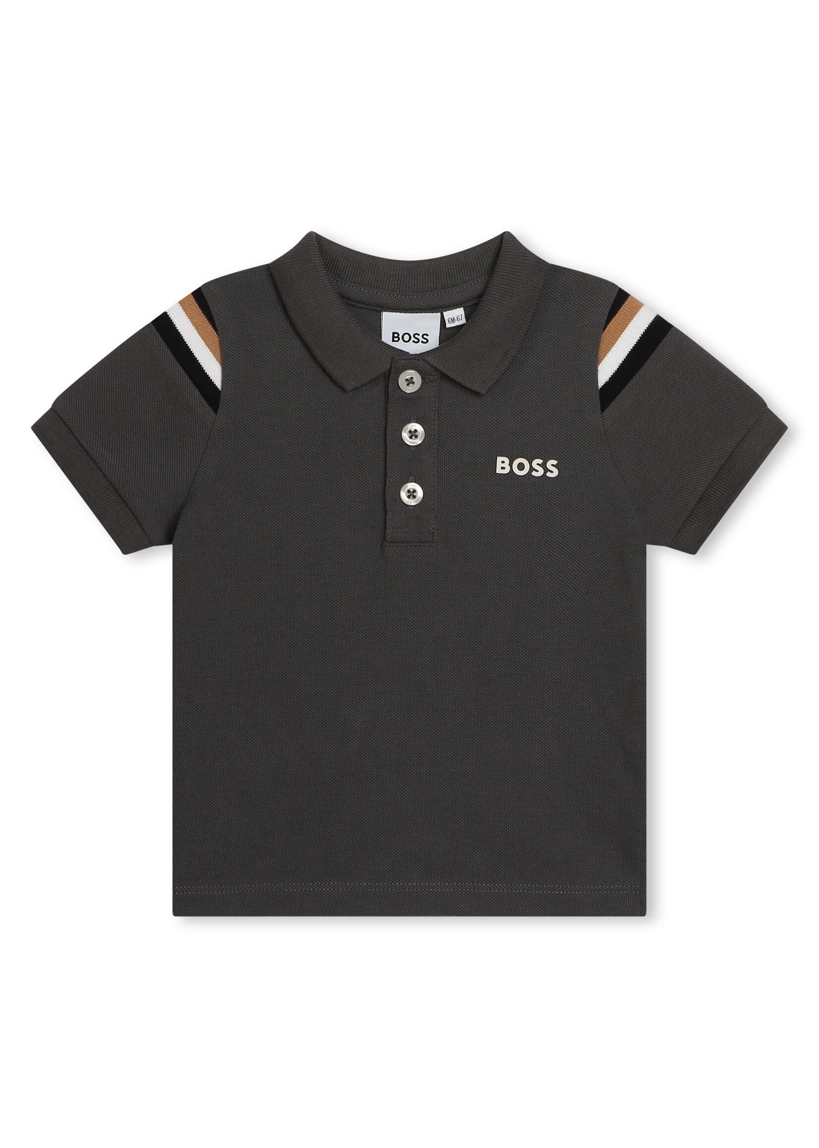 Boss BOSS - POLO MET KORTE MOUWEN - J50595 - ANTRACIET