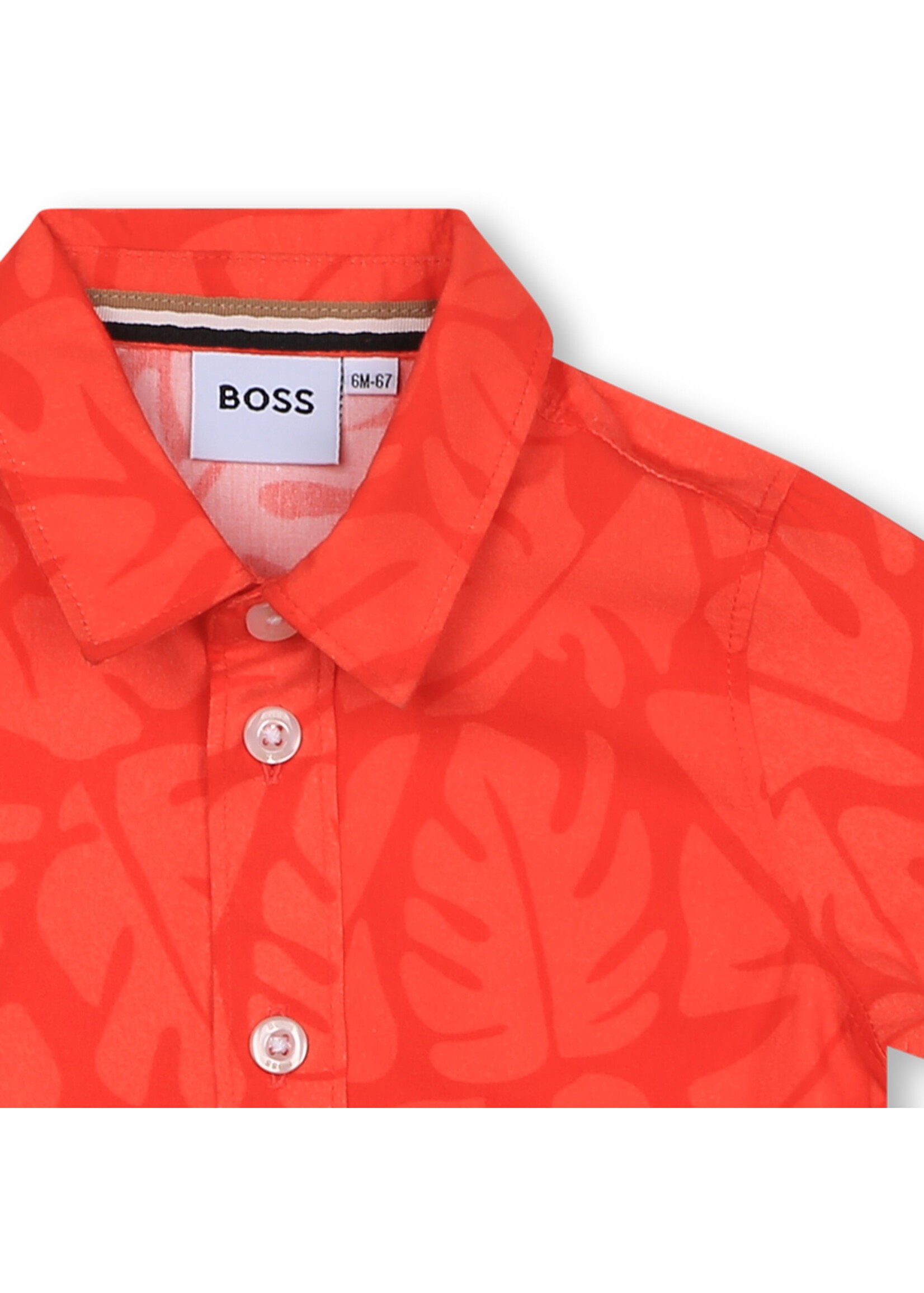 Boss BOSS - OVERHEMD KM - J50588 - FEL ROOD