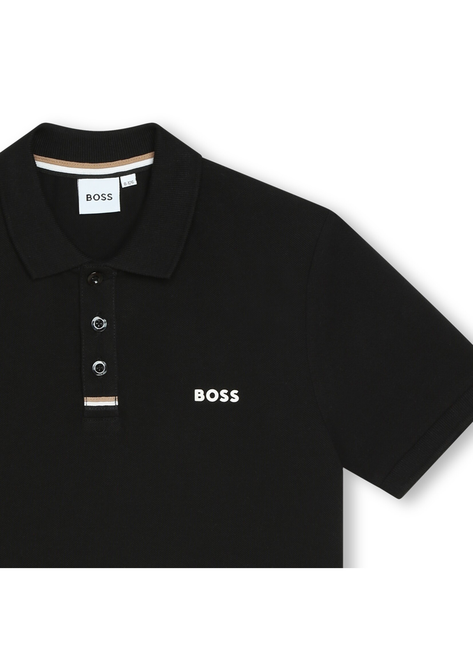 Boss BOSS - POLO MET KORTE MOUWEN - J50705 - ZWART