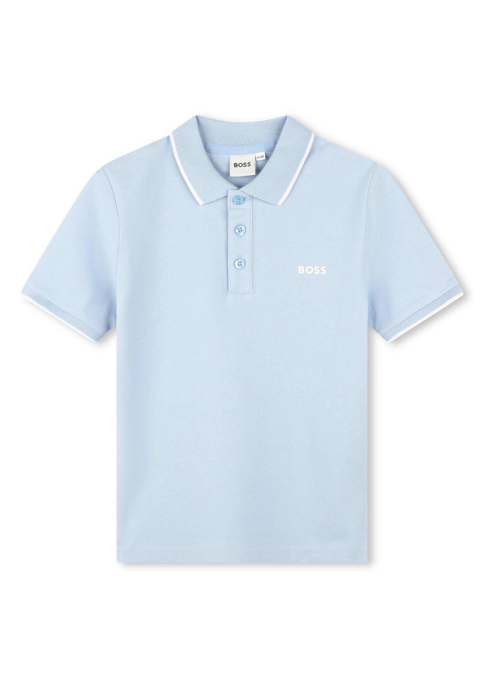 Boss BOSS - POLO MET KORTE MOUWEN - J50704 - LICHT BLAUW