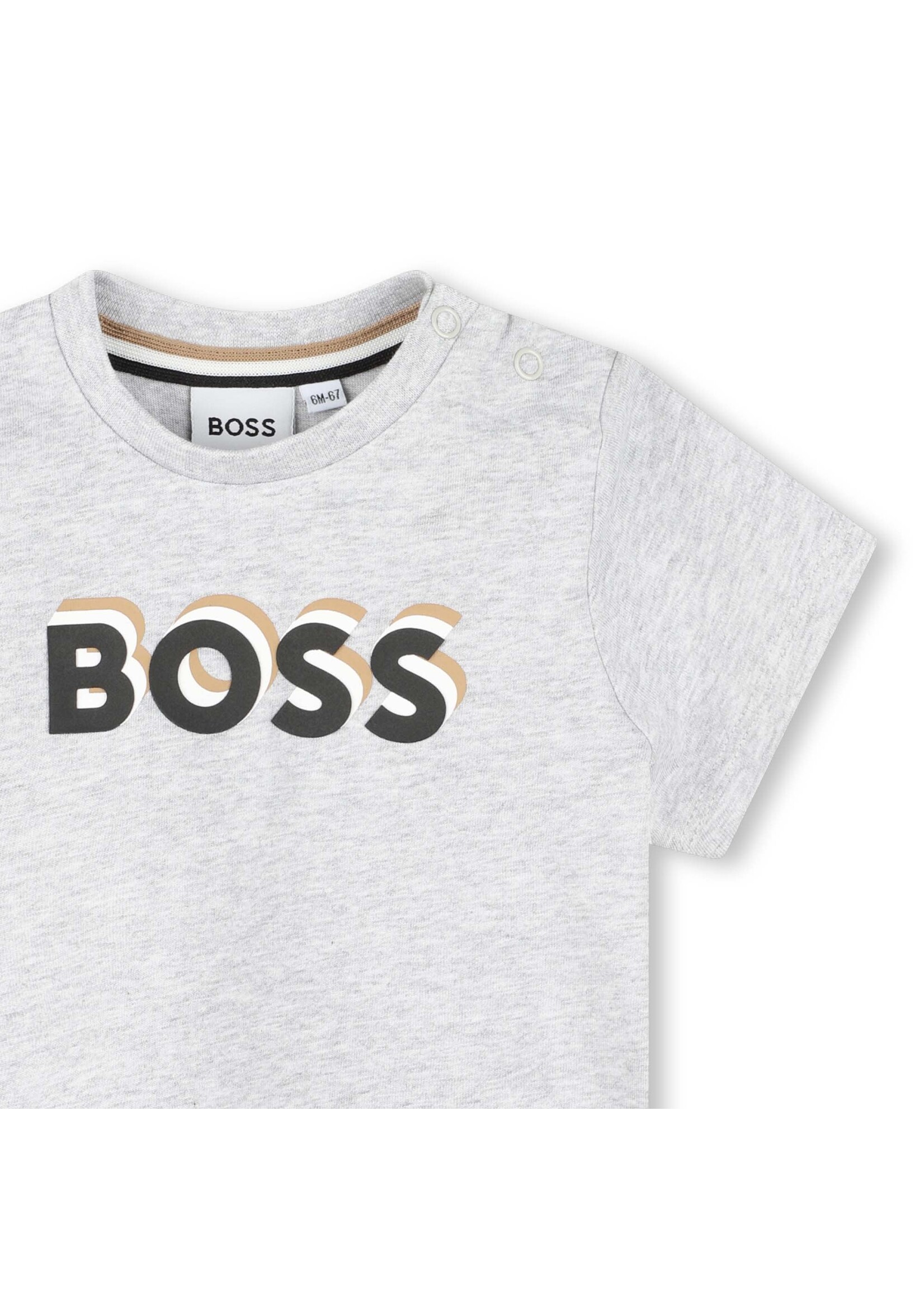 Boss BOSS - T-SHIRT KORTE MOUWEN - J50604 - SPIKKELGRIJS