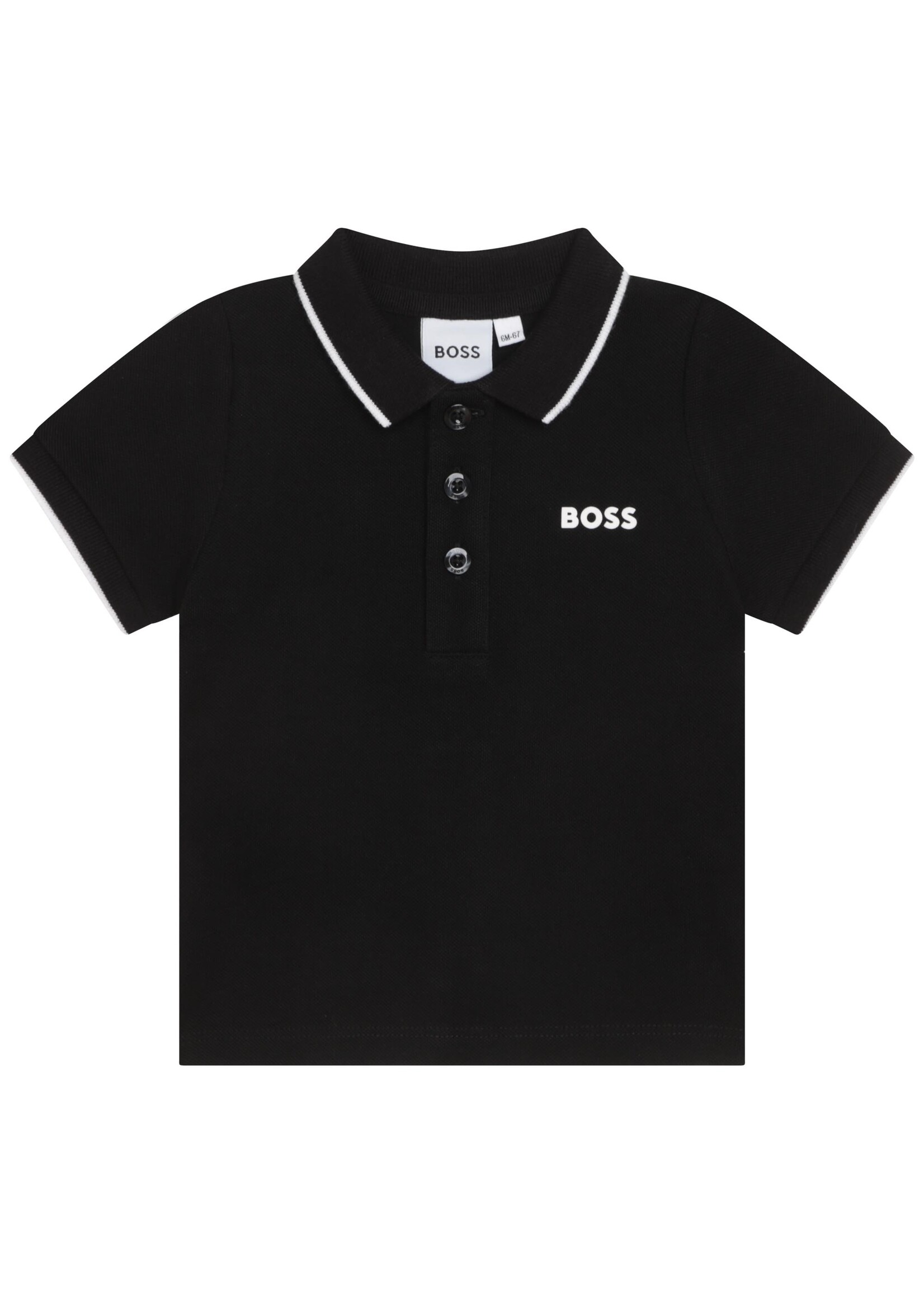 Boss BOSS - POLO MET KORTE MOUWEN - J05P13 - ZWART - 9MAAND