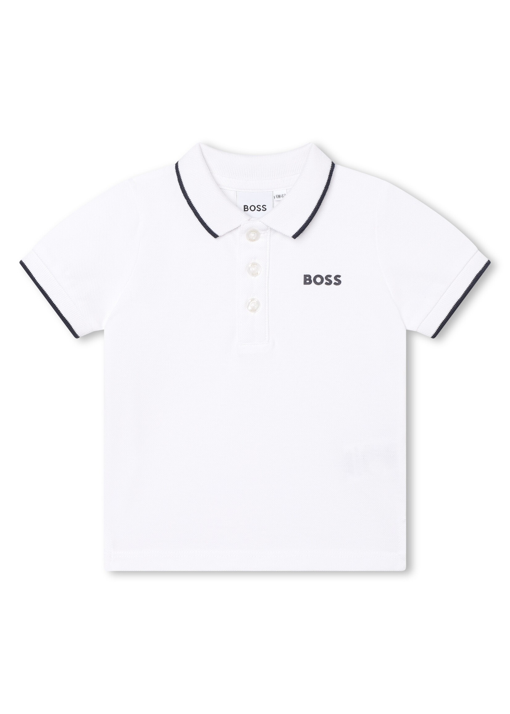 Boss BOSS - POLO MET KORTE MOUWEN - J05P13 - WIT