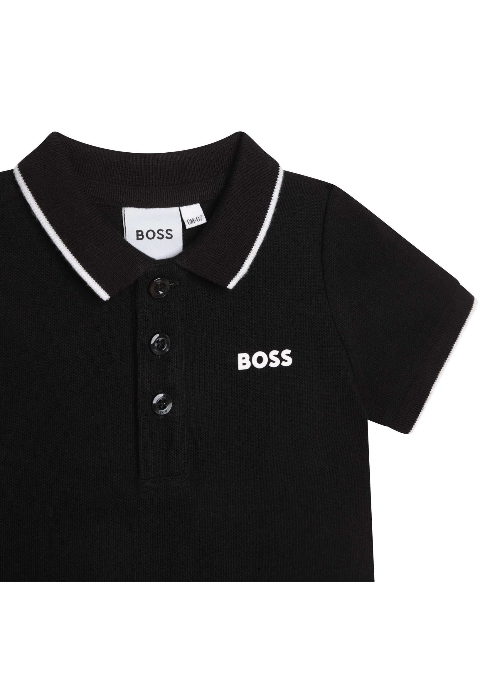 Boss BOSS - POLO MET KORTE MOUWEN - J05P13 - ZWART - 9MAAND