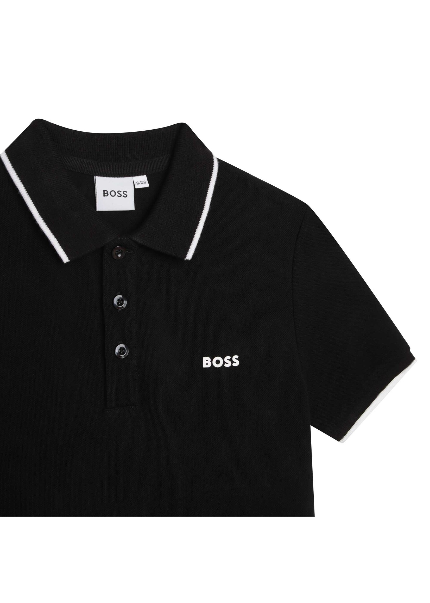 Boss BOSS - POLO MET KORTE MOUWEN - J25P26 - ZWART