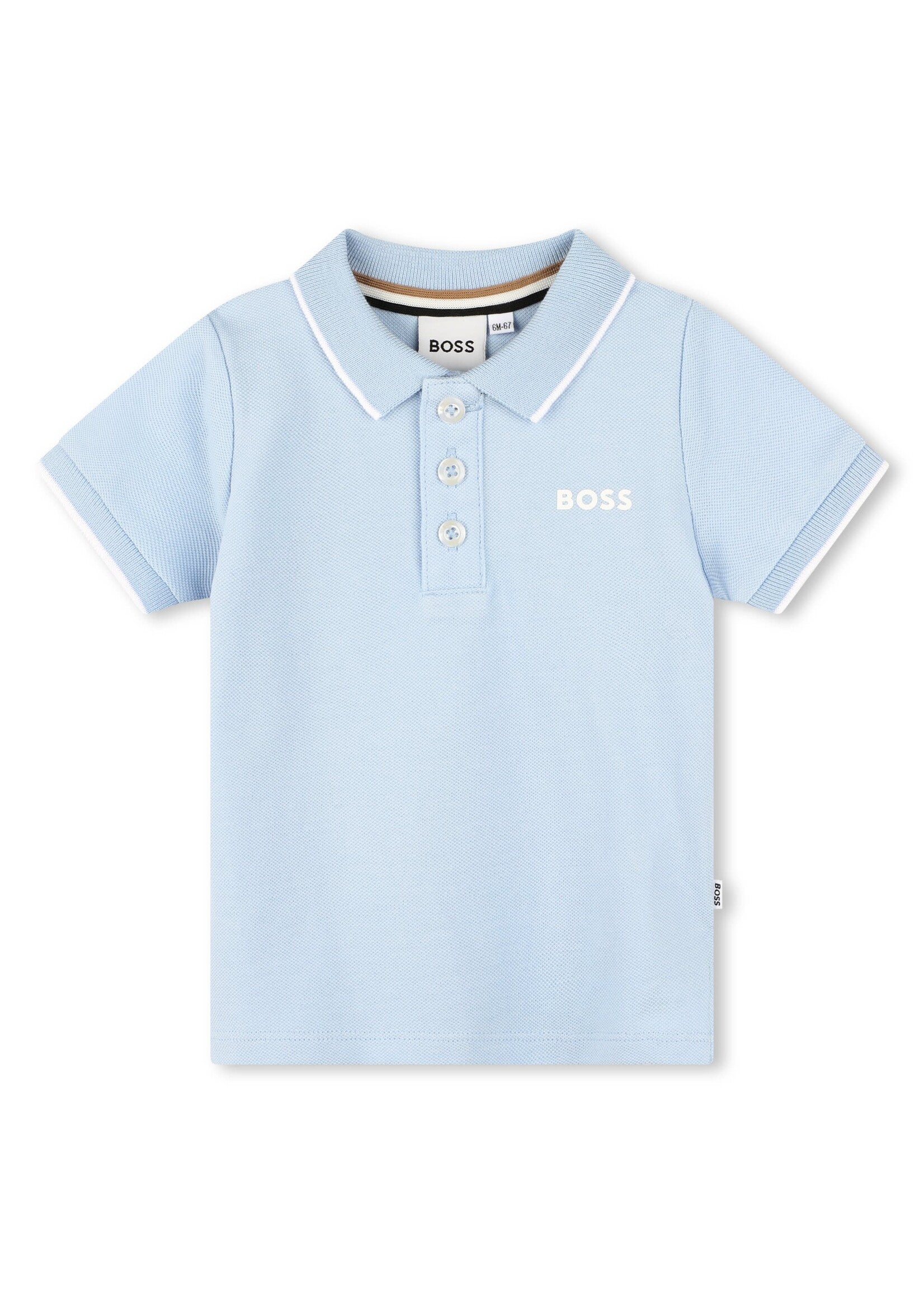 Boss BOSS - POLO MET KORTE MOUWEN - J50593 - LICHT BLAUW