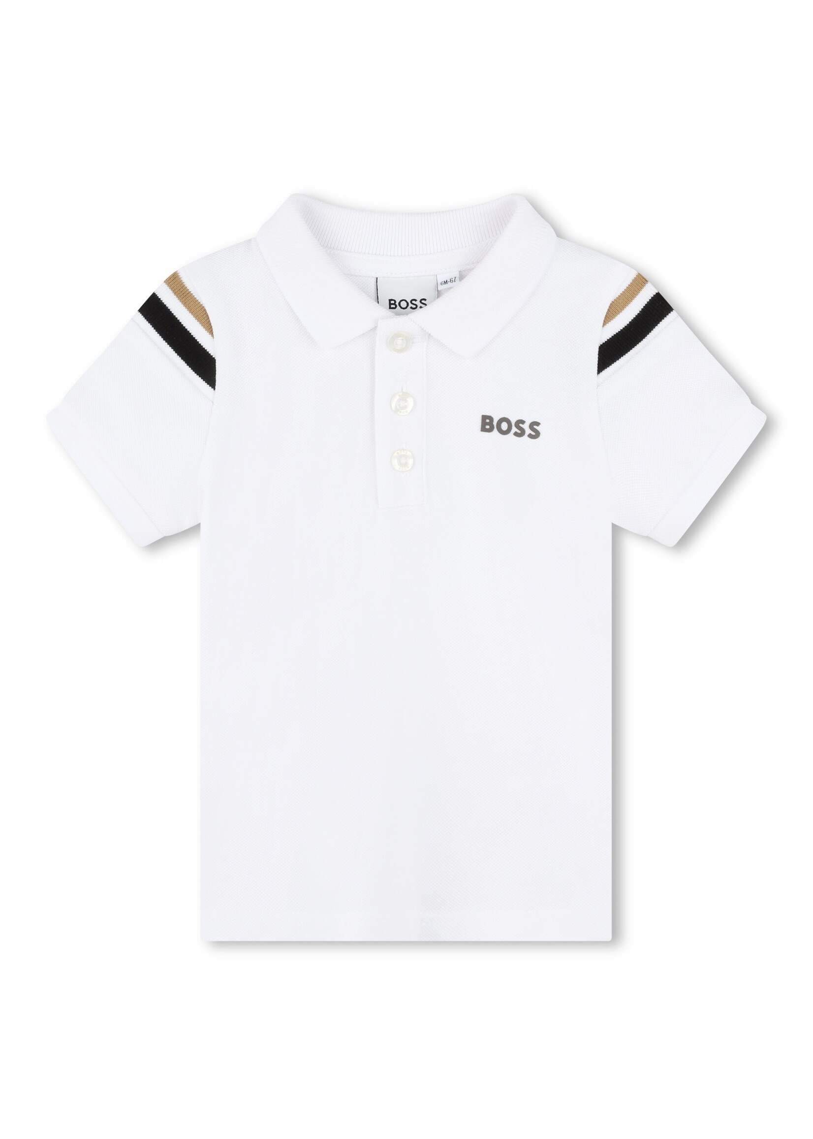 Boss BOSS - POLO MET KORTE MOUWEN - J50595 - WIT