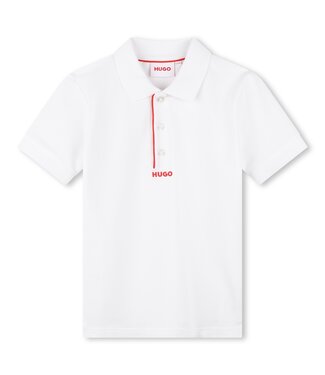Hugo Hugo- POLO MET KORTE MOUWEN- G00015- WIT
