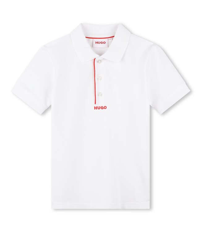 Hugo- POLO MET KORTE MOUWEN- G00015- WIT