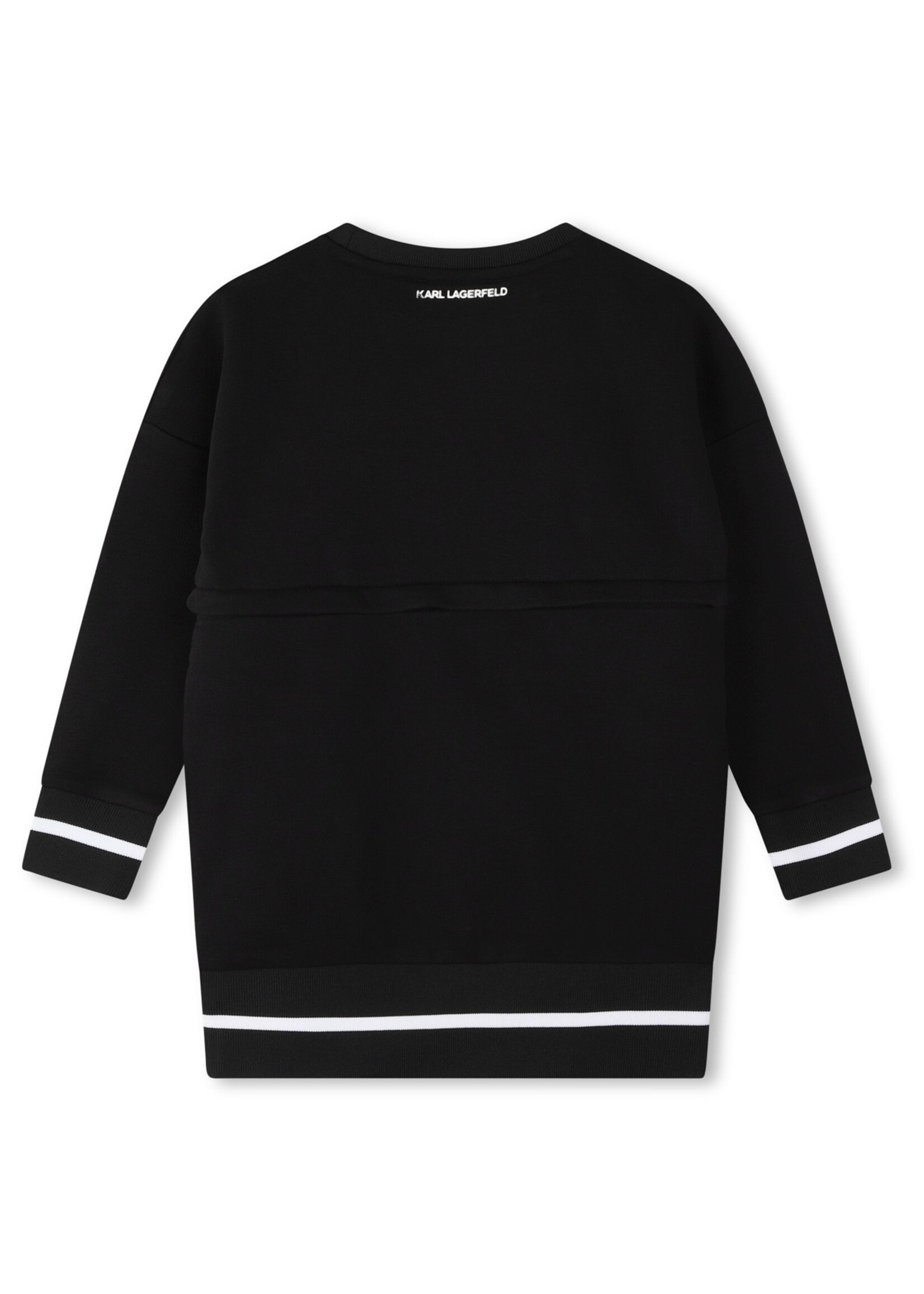 Karl Lagerfeld 2-in-1 sweatjurk meisje zwart