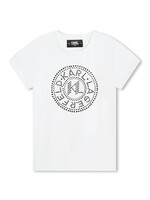 Karl Lagerfeld Karl Lagerfeld - T-shirt met strass logo