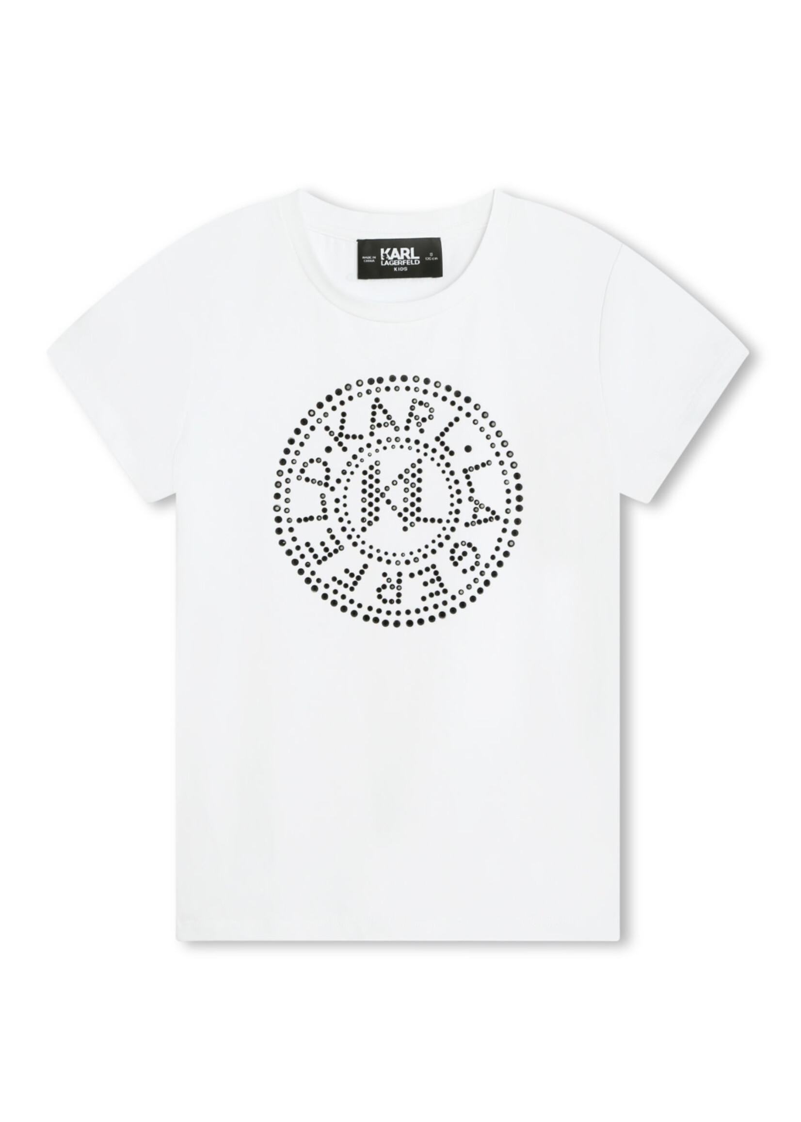 Karl Lagerfeld Karl Lagerfeld - T-shirt met strass logo