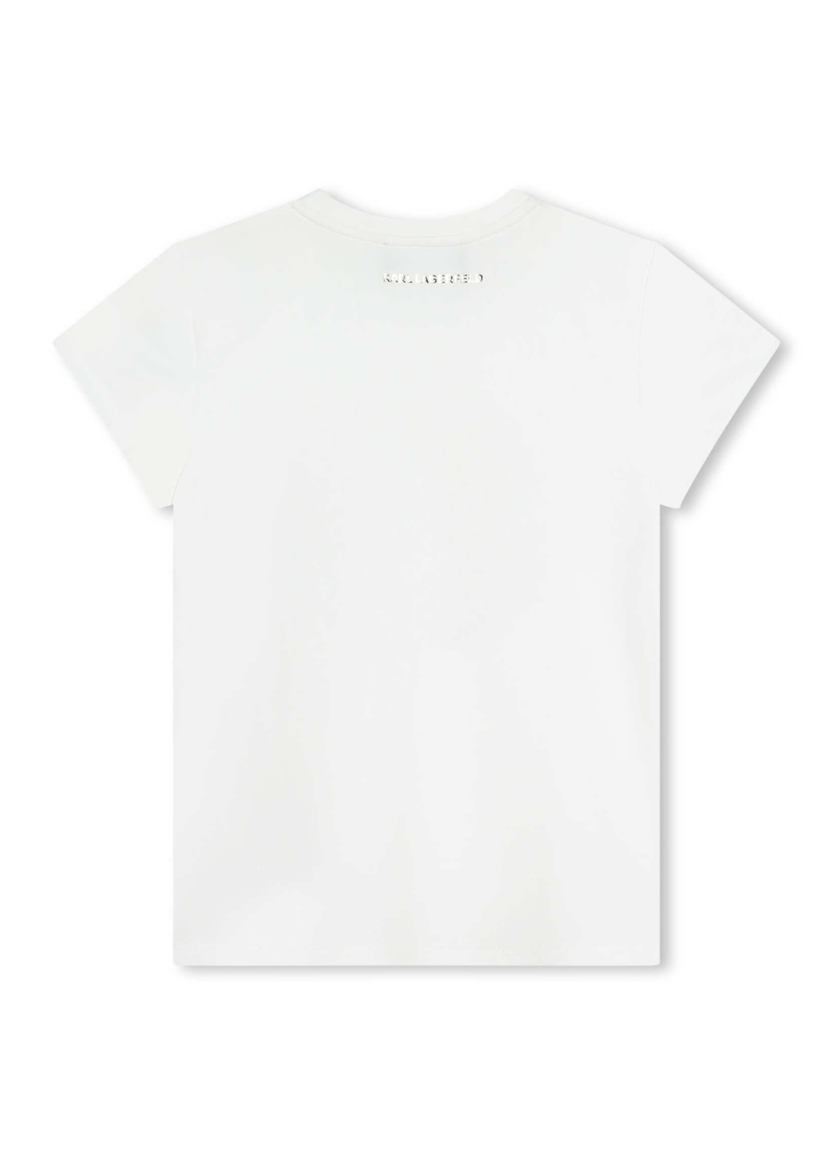 Karl Lagerfeld Karl Lagerfeld - T-shirt met strass logo