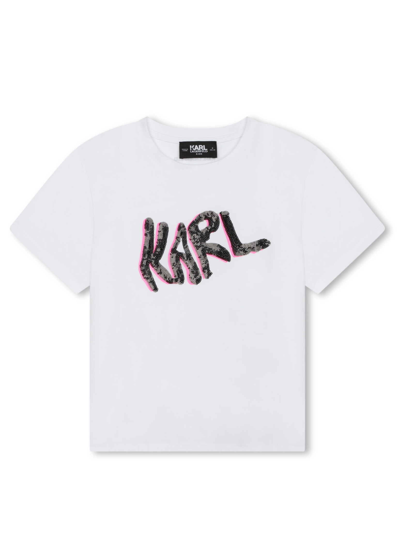 Karl Lagerfeld Karl Lagerfeld - T-shirt korte mouwen met lovertjes - Z30114